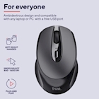 Immagine di Mouse wireless ricaricabile TRUST ZAYA colore nero