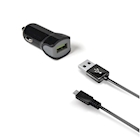 Immagine di Kit USB car ch+microusb cable 12w