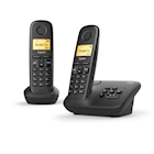 Immagine di Telefono cordless digitale GIGASET CORDLESS A270 A DUO NERO - CON SEGRETERIA L36852H2832K101