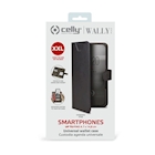 Immagine di Custodia similpelle nero CELLY WALLY ONE - Universal Case Display Size 5.0"-5.5" WALLYONEXXLBK