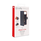 Immagine di Custodia similpelle nero CELLY WALLY - Apple iPhone 11 Pro WALLY1000