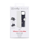 Immagine di Custodia similpelle bianco CELLY WALLY - Apple iPhone 11 Pro Max WALLY1002WH