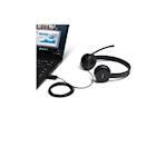 Immagine di Lenovo 100 - cuffie con microfono - over ear - cablato - USB - nero