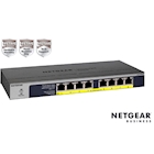 Immagine di Switch NETGEAR NETGEAR GS108PP-100EUS Switch Unmanaged PoE a 8 po GS108PP-100EUS