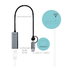 Immagine di USB-C metal 2.5Gbps ethernet adapt