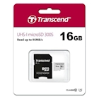 Immagine di Memory Card micro sd hc 16GB TRANSCEND TS16GUSD300S-A - microSD da 16GB, con adattatore, TS16GUSD30