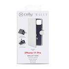 Immagine di Cover similpelle bianco CELLY WALLY - Apple iPhone 11 Pro WALLY1000WH