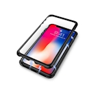 Immagine di Cover alluminio + vetro temperato nero CELLY ATTRACTION - Apple iPhone Xs/ iPhone X ATTRACTION900BK