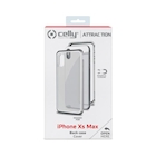 Immagine di Cover alluminio + vetro temperato argento CELLY ATTRACTION - Apple iPhone XS Max ATTRACTION999SV