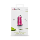 Immagine di Caricabatterie rosa CELLY CCUSB - USB Car Charger 5W CCUSBPK