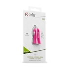 Immagine di Caricabatterie rosa CELLY CCUSB - USB Car Charger 5W CCUSBPK