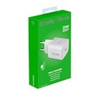 Immagine di Caricabatterie bianco CELLY TC1USBC20W - USB-C Wall Charger 20W [Pro Power] TC1USBC20WWH