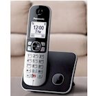 Immagine di Telefono cordless digitale PANASONIC CORDLESS KX-TG6851JTB BLACK KX-TG6851JTB