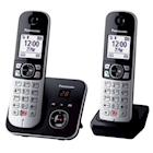 Immagine di Telefono cordless digitale PANASONIC CORDLESS KX-TG6862JTB SEGRETERIA KX-TG6862JTB