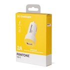 Immagine di Caricabatterie bianco PANTONE PANTONE - USB Car Charger 10W PT-DC1USBY