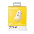 Immagine di Caricabatterie bianco PANTONE PANTONE - USB Car Charger 10W PT-DC1USBY