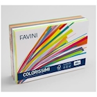 Immagine di Cartoncino FAVINI Bristol Colorissimi g200 ff240 mix 12 colori assortiti