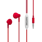 Immagine di Auricolari con filo sì 1 x jack 3,5mm Rosso PANTONE PANTONE - Stereo Wired Earphone PT-WDE001R1