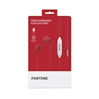 Immagine di Auricolari con filo sì 1 x jack 3,5mm Rosso PANTONE PANTONE - Stereo Wired Earphone PT-WDE001R1