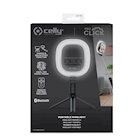 Immagine di Asta selfie nero CELLY CLICKRINGBT - Portable Tripod With Ring Light CLICKRINGBTBK