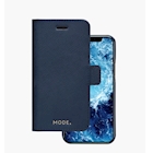 Immagine di Custodia pelle blu DBRAMANTE 1928 New York - Custodia in pelle Soffiano per iPhone 1 NY11OCBL5489