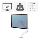 Immagine di Braccio monitor FELLOWES singolo PLATINUM Series colore bianco - fino a 32"