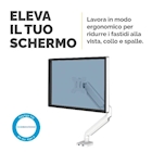 Immagine di Braccio monitor FELLOWES singolo PLATINUM Series colore bianco - fino a 32"