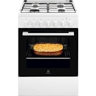 Immagine di Cucina con forno e piano cottura elettrici 56 litri 60 cm bianco ELECTROLUX LKK600000W 943005292