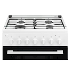 Immagine di Cucina con forno e piano cottura elettrici 56 litri 60 cm bianco ELECTROLUX LKK600000W 943005292