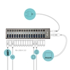 Immagine di USB 3.0 charg 16 port+pw adapt 90w