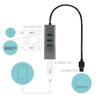 Immagine di USB 3.0 metal 4port+out power adapt