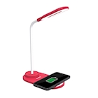 Immagine di Caricabatterie wireless/senza fili rosso microusb PANTONE PANTONE - Wireless Lamp 10W PT-LD001R1