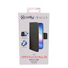 Immagine di Custodia similpelle nero CELLY WALLY - Oppo Find X3 Neo 5G/ Reno 5 Pro+ 5G WALLY976