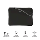 Immagine di Notebook da 11.6 neoprene nero TRUST PRIMO CUSTODIA PER LAPTOP PRIMO SLEEVE 11.6" - NER 21254TRS