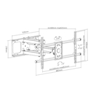 Immagine di Staffa per montaggio a muro 90" CONCEPTRONIC EQUIP - STAFFA TV 37"-90" TILT/SWIVEL DA PARETE 650324C