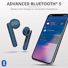 Immagine di Auricolari senza filo si bluetooth batteria ricaricabile blu TRUST PRIMO TOUCH AURICOLARI TRUE WIREL