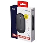 Immagine di Mouse wireless ricaricabile TRUST PUCK nero