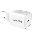 Immagine di Caricabatterie bianco CELLY TC1USBC30W - USB-C Wall Charger 30W [PRO POWER] TC1USBC30WWH