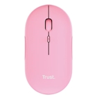 Immagine di Mouse wireless ricaricabile TRUST PUCK rosa