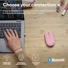 Immagine di Mouse wireless ricaricabile TRUST PUCK rosa