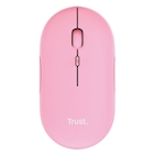 Immagine di Mouse wireless ricaricabile TRUST PUCK rosa