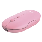 Immagine di Mouse wireless ricaricabile TRUST PUCK rosa