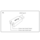 Immagine di Adattatore audio USB vs jack 3.5 x2