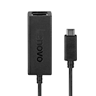 Immagine di Lenovo USB-C to ethernet adapter - adattatore di rete - USB-C - gigabit ethernet x 1 - nero