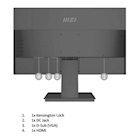 Immagine di Monitor desktop 23,8" MSI PRO MP241X 9S6-3BA9CH-015