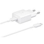 Immagine di SAMSUNG CHARGER 15W TYPEC WHITE CON CAVO EP-T1510XWEGEU