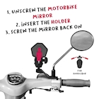 Immagine di Mirror motorcycle holder black