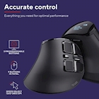 Immagine di Mouse verticale wireless ergonomico ricaricabile con display digitale TRUST VOXX