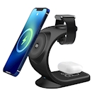 Immagine di Caricabatterie wireless/senza fili Nero USB-C CELLY MAGSTAND3IN1 - 15W Wireless Charger MAGSTAND3IN1