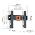 Immagine di Staffa per montaggio a muro 50 in VOGELS Serie QUICK - TVM 1203 Staffa TV Fisso, per TV da VOG18120